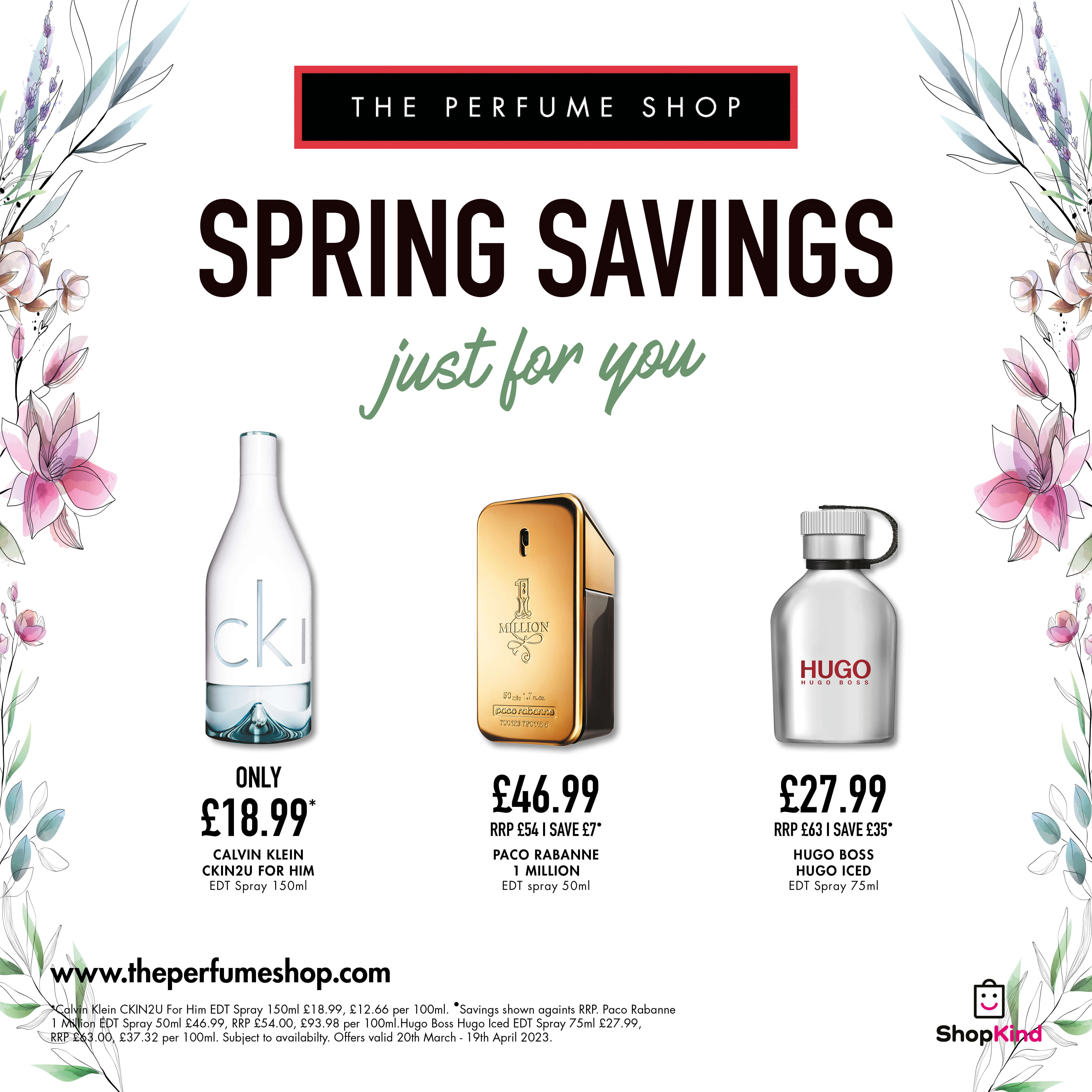 Spring savings at The Perfume Shop 
