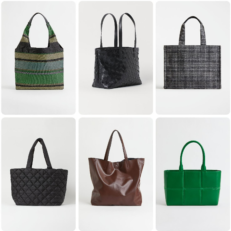 Seasonal handbags at H&M 