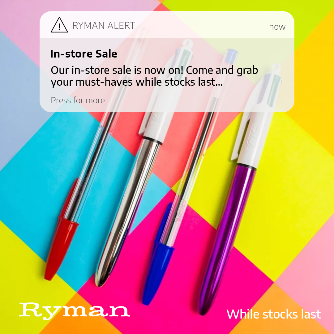 Grab a bargain at Ryman